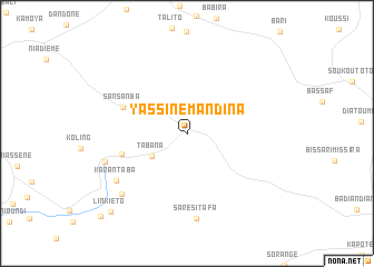 map of Yassine Mandina