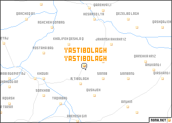 map of Yāstī Bolāgh