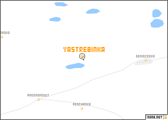 map of Yastrebinka