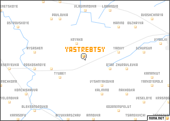 map of Yastrebtsy