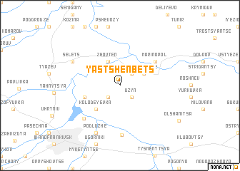 map of Yastshenbets