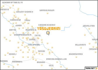 map of Yāsūj-e Amīrī