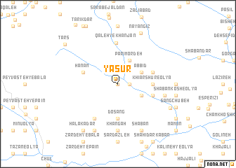 map of Yāsūr