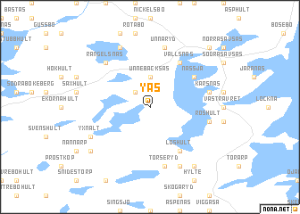 map of Yås