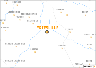 map of Yatesville