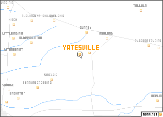 map of Yatesville