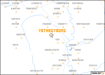 map of Yathegyaung