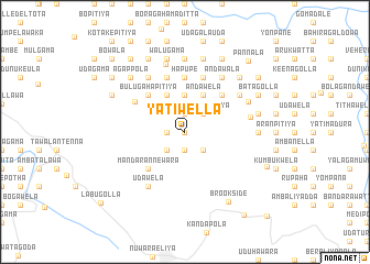 map of Yatiwella