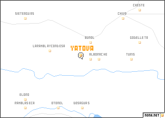 map of Yátova