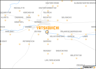 map of Yatskovichi