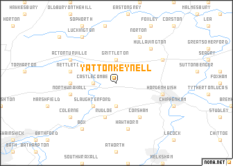 map of Yatton Keynell