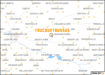 map of Yaucourt-Bussus