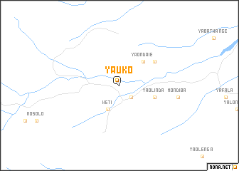 map of Yauko