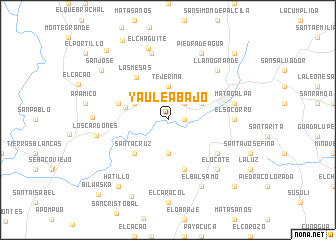 map of Yaule Abajo