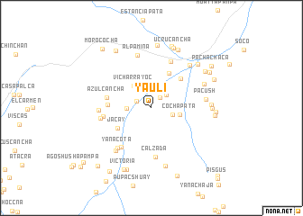 map of Yauli