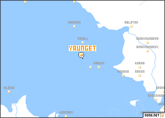 map of Yaunget