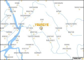 map of Yaungye