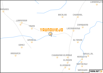 map of Yauno Viejo