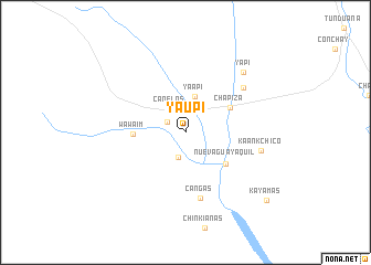 map of Yaupi