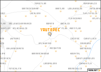 map of Yautepec