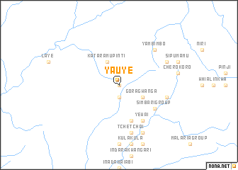 map of Yauye