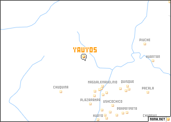 map of Yauyos