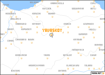 map of Yavaşköy