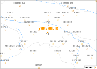 map of Yavşancık