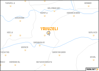 map of Yavuzeli