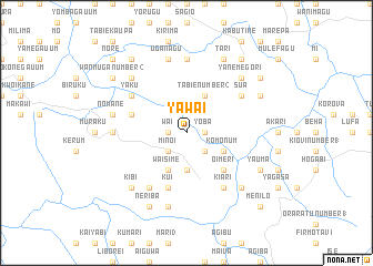 map of Yawai