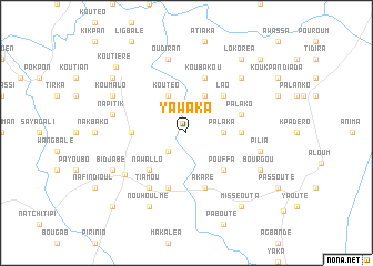 map of Yawaka