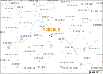 map of Yāwāpur