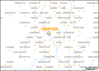 map of Yaw-mye-ni