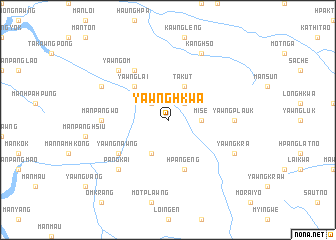 map of Yawnghkwa