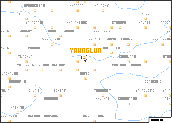 map of Yawnglun