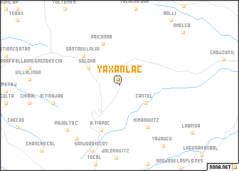 map of Yaxanlac