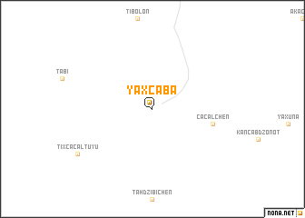 map of Yaxcabá