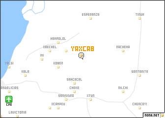 map of Yaxcab