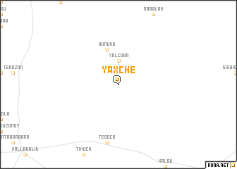 map of Yaxché