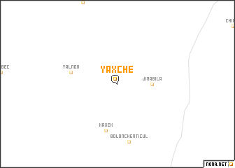 map of Yaxché