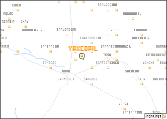 map of Yaxcopil