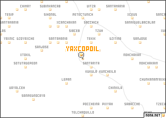 map of Yaxcopoil