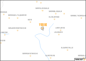 map of Yaxe