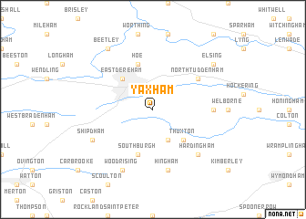 map of Yaxham