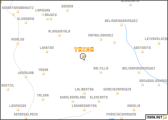 map of Yaxhá