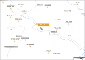 map of Yaxikou