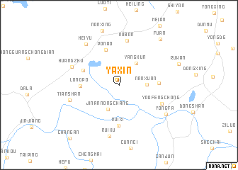 map of Yaxin