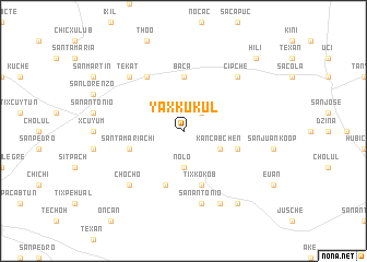 map of Yaxkukul