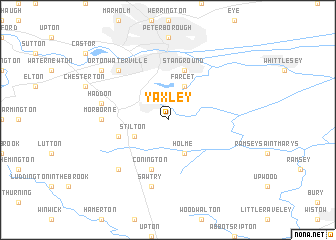 map of Yaxley