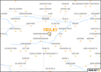 map of Yaxley